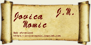 Jovica Momić vizit kartica